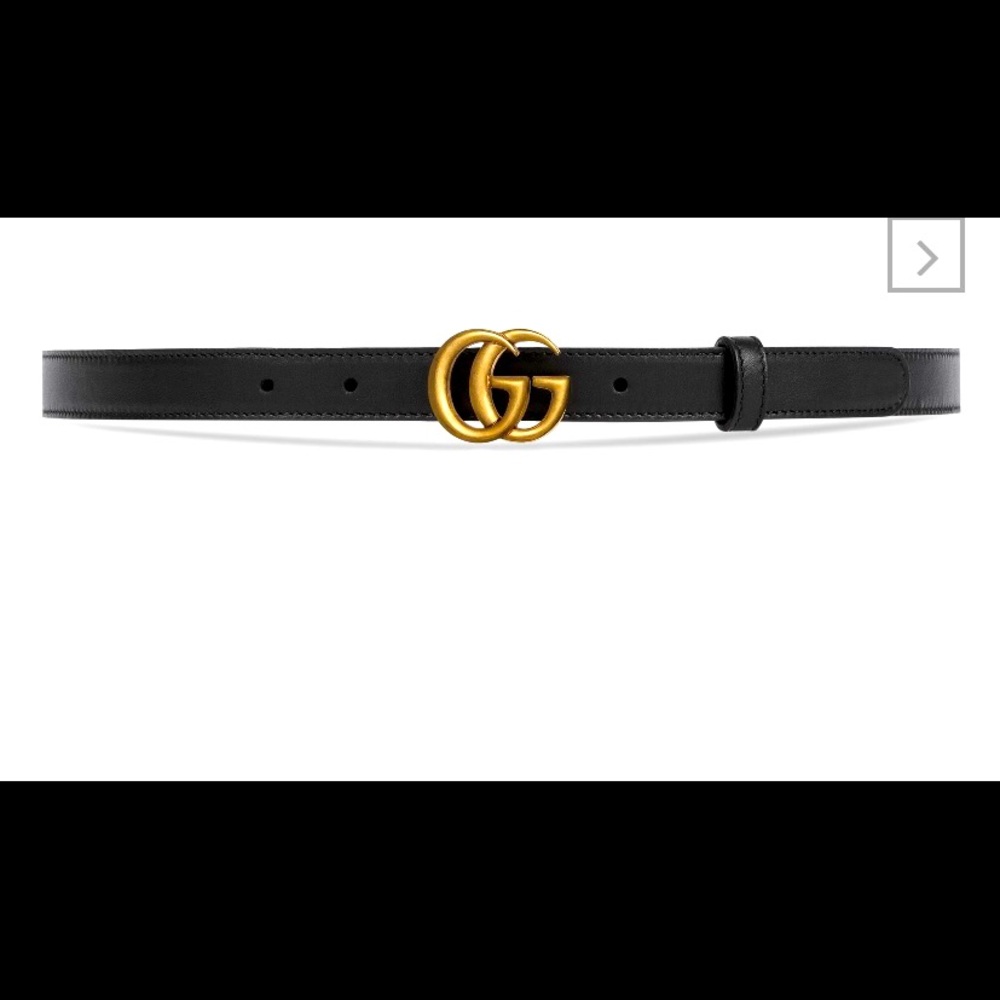 Gucci Marmont Thin Leather Belt
